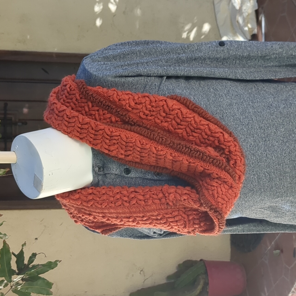 Hand Made Knit Circle Scarf